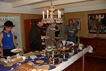 Buffet at Chris & George home