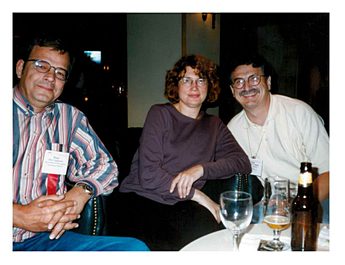 Peter, Colleen Cool & Nick Belkin —Greece 2000 SIGIR